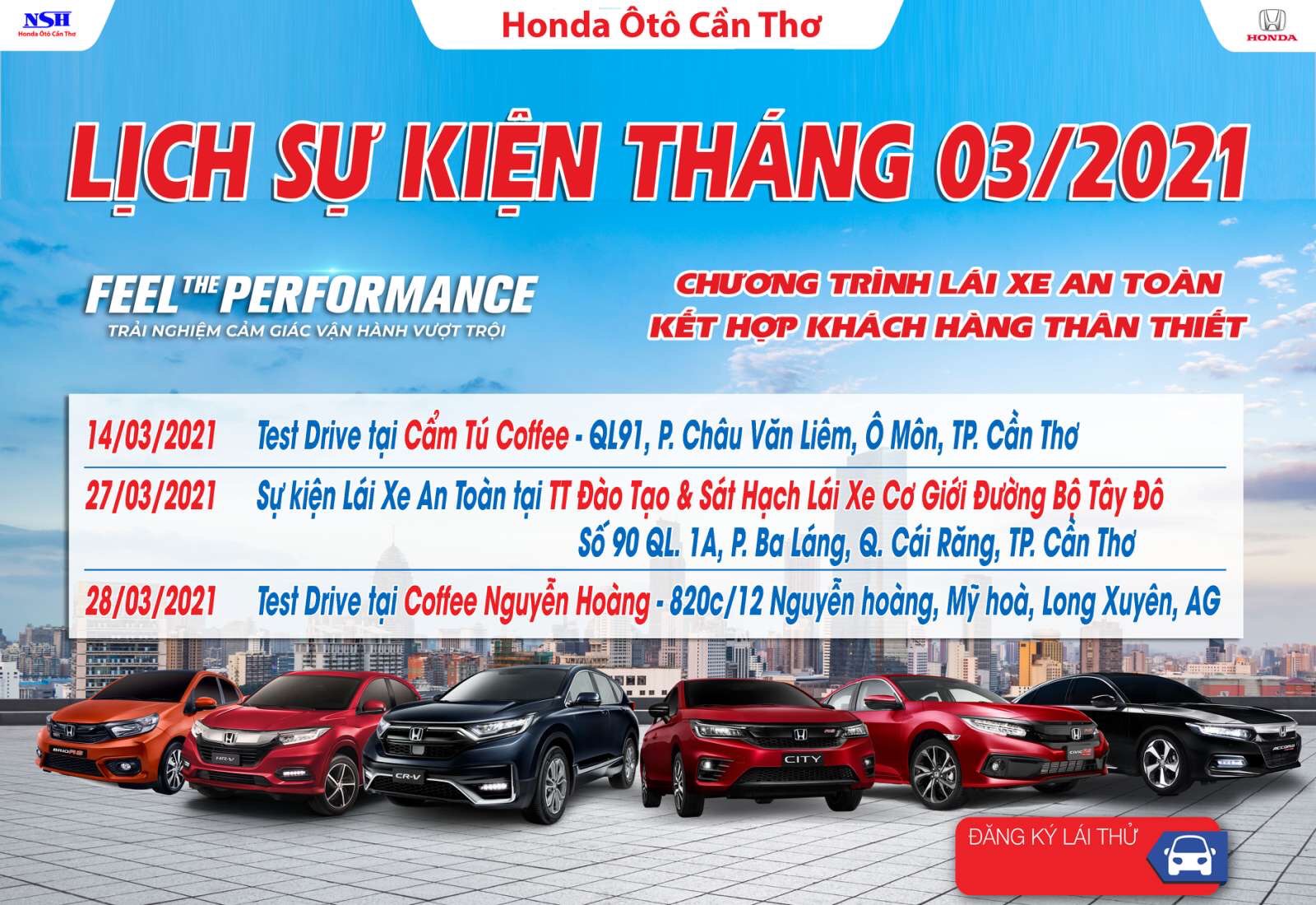 LỊCH SỰ KIỆN THÁNG 03/2021