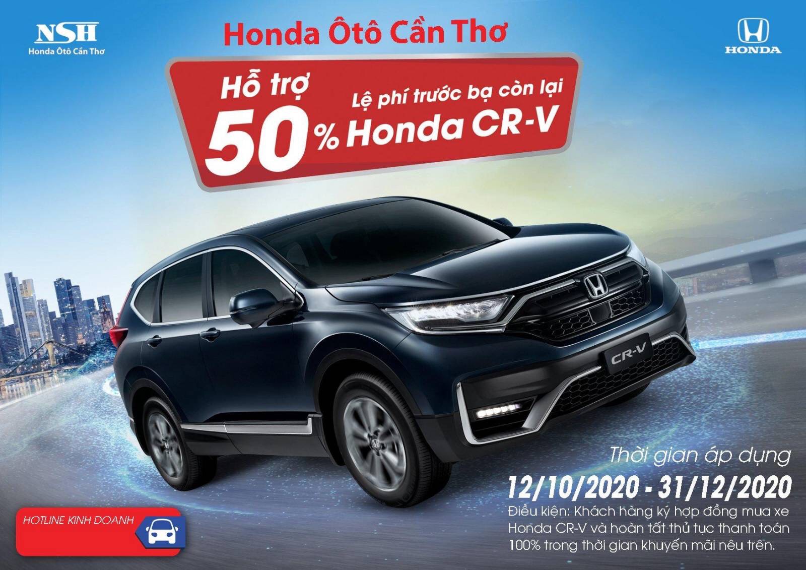 Chương trình hỗ trợ đặt biệt cho mẫu xe Honda CR-V 2020