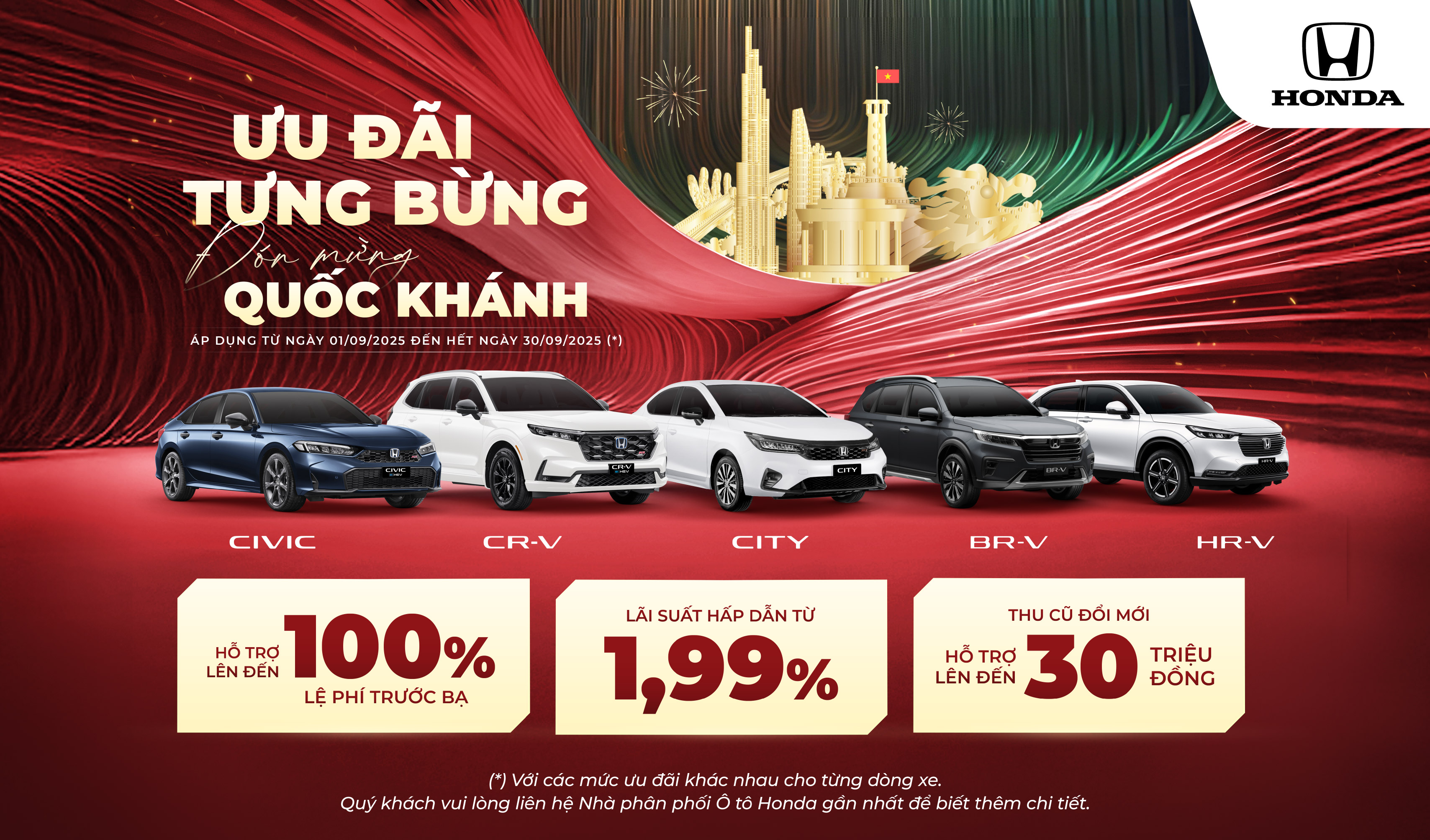 Ưu đãi tưng bừng – Đón mừng Quốc Khánh